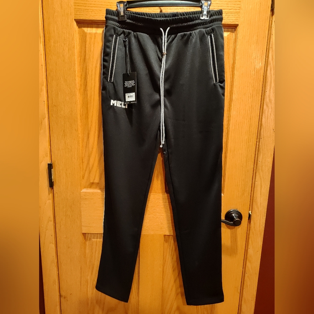 NWT MELI Men's Black Track Pant, Indianapolis Motor Speedway